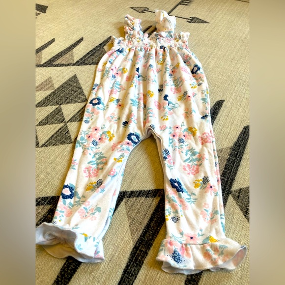 Harry & Violet Tank Pant Floral Romper, 12-18 mo - Picture 3 of 10